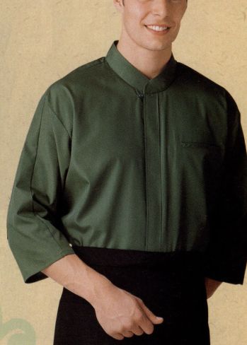 ボストン 08931-05 エスニックシャツ（七分袖・男女兼用） シックで深みのあるカラーバリエーションの定番エスニックシャツ。