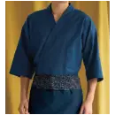 サービスユニフォームcom ジャパニーズ 作務衣・ジンベイ ボストン 09540-01 作務衣上衣（上着）（男女兼用）