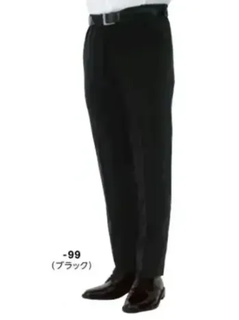 ボストン 12120-99 ノータックスラックス(男性用/ブラック) テーパードシルエットで清潔感をきちんと演出ストレッチ性がある素材で、スリムなシルエットでも動きやすさ抜群。腰回りはゆったりとしながら、裾に向かって細身にしたテーパードシルエットです。仕様品番:12120-99品名:ノータックスラックス