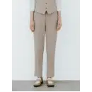 サービスユニフォームcom フォーマル パンツ（米式パンツ）スラックス ボストン 12232-72 テーパードパンツ（女性用/ベージュ）