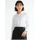サービスユニフォームcom フォーマル 長袖ブラウス ボストン 14223-81 スキッパーシャツ