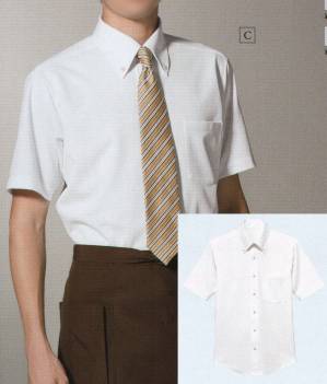 ニットボタンダウンシャツ(半袖・男女兼用)