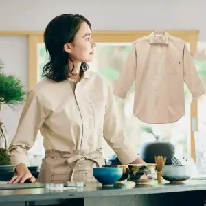 ワイドカラーシャツ