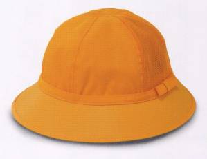 スクール帽メトロ型メッシュ（黄色）