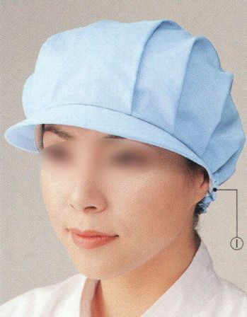 食品工場用 キャップ・帽子 ビーバーズキャップ BL-5302 ヒサシ付ヒダタック帽 食品白衣jp