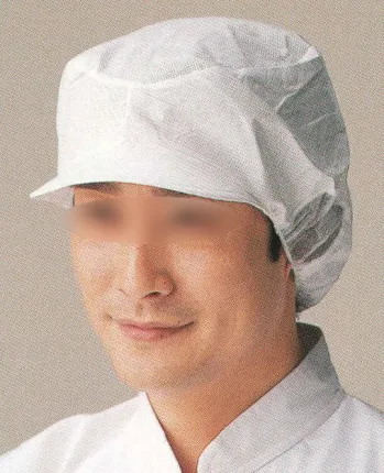 食品工場用 キャップ・帽子 ビーバーズキャップ MK-165 帯電帽ツバ付（100枚入り） 食品白衣jp