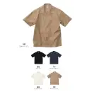 作業服JP メンズワーキング 半袖シャツ キャブ 1759-01 T/Cオープンカラーシャツ