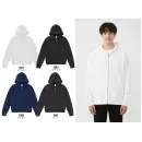 作業服JP イベント・チーム・スタッフ トレーナー キャブ 5621-01 10.0オンス T/C ボックスシルエット スウェット フルジップ パーカ（裏起毛）