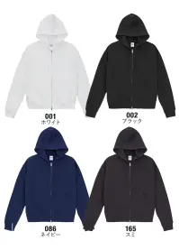 キャブ 5621-01 10.0オンス T/C ボックスシルエット スウェット フルジップ パーカ（裏起毛）