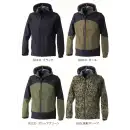 作業服JP メンズワーキング 長袖ジャケット（ブルゾン・ジャンパー） CUC 710009 ドライラックス 耐水防風ストレッチフーディー