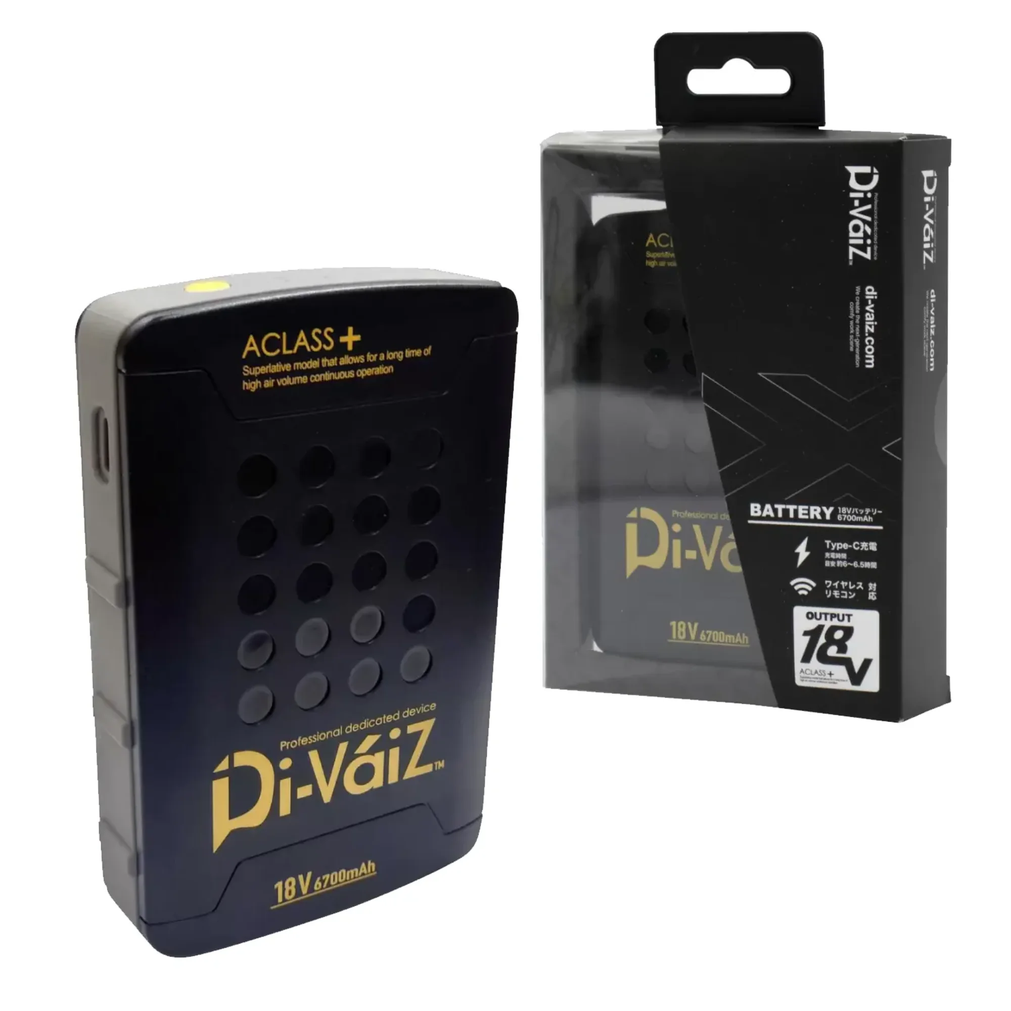 CUC 992005 18V バッテリー 6700mAh 18V バッテリー 6700mAh高出力18Vハイパワーユニット特徴・風量は3段階切替（18V / 14V / 10V）で出力調整可能・別売りのリモコンによるワイヤレス操作が可能・凹凸が手に馴染んで使いやすい・過電圧・過充電・過放電の保護回路付き※本商品はDi-VáiZ™ 18V専用ファン以外は接続できません。※専用AC充電器は付属していません。別途ご購入ください。※この商品はご注文後のキャンセル、返品及び交換は出来ませんのでご注意下さい。※なお、この商品のお支払方法は、前払いにて承り、ご入金確認後の手配となります。仕様・品番:992005・品名:18V バッテリー 6700mAh・連続稼働時間（目安）:強(18V)約2時間、中(14V)約4時間、弱(10V)約8時間