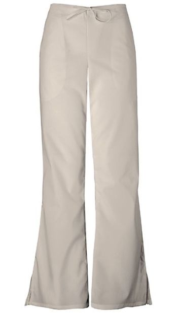チェロキー 4101PKAKW パンツ CHEROKEE ウエストゴム＋紐タイプで裾フレアタイプです。裾にスリットが入っていてお洒落。