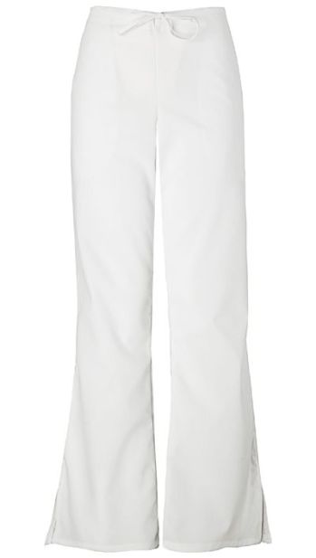 チェロキー 4101PWHTW パンツ CHEROKEE ウエストゴム＋紐タイプで裾フレアタイプです。裾にスリットが入っていてお洒落。