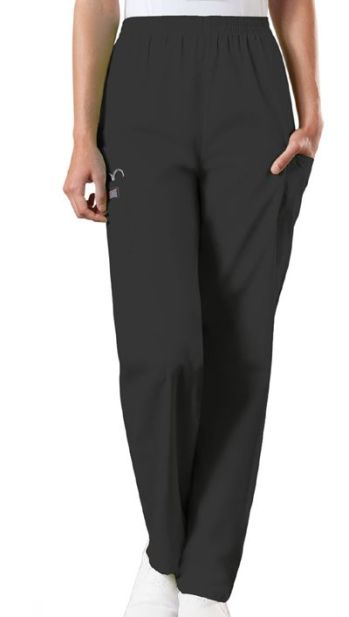 チェロキー 4200PBLKW パンツ CHEROKEE 右ポケットに院内PHSポケット付き。ウエストゴムでUNISEXでストレート。