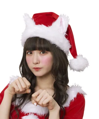 シーズンコスチューム クリスマス クリアストーン 4560320874300 ねこみみサンタ帽子 祭り用品jp