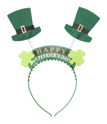 クリアストーン 4560320879428 SPD ハッピーシルクハットカチューシャ ～セント・パトリックス・デーとは～アイルランドにキリスト教を広めた聖人聖パトリックの命日。キーワードは緑の帽子、シャムロック（アイルランド語でクローバーの意味）など全てが緑色！こちらのカチューシャはセントパトリックのメッセージプレートがポイント！バネの先にシルクハットの飾りが付いているのでユラユラ揺れます。これを付けてパレードに参加しよう！※この商品はご注文後のキャンセル、返品及び交換は出来ませんのでご注意下さい。※なお、この商品のお支払方法は、先振込（代金引換以外）にて承り、ご入金確認後の手配となります。