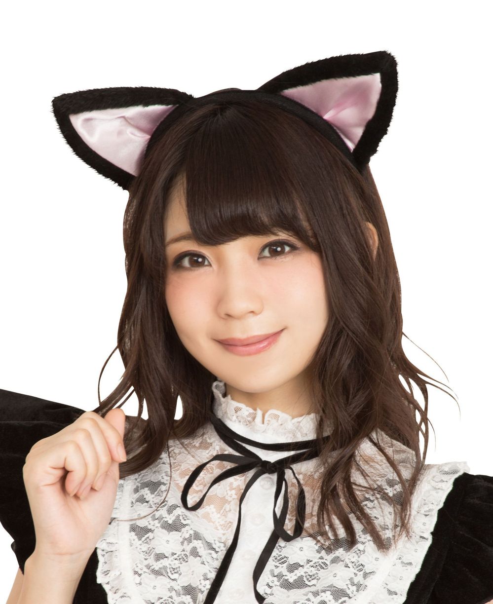 猫耳ねこカチューシャヘアアクセサリーコスプレ ハロウィン イベント黒