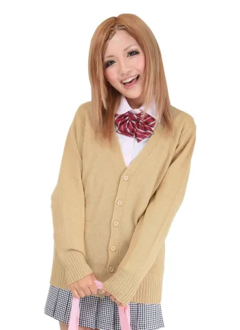 コスチューム セーラー服・学生服 クリアストーン 4560320904984 TE-11AW カーディガン（ベージュ）L 祭り用品jp