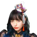 祭り用品jp 変装・パーティー用品 パーティー小物・変装グッズ クリアストーン 4560320909545 和柄キョンシー帽 白