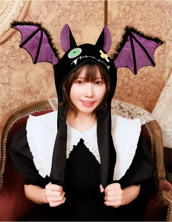 シーズンコスチューム ハロウィン クリアストーン 4560320913023 パタパタハット こうもり 祭り用品jp