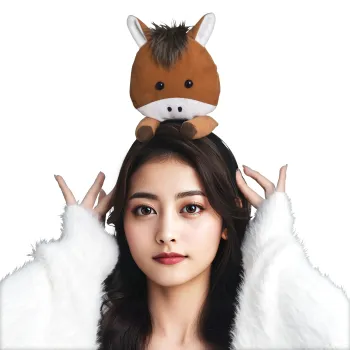 コスチューム パーティー小物・変装グッズ クリアストーン 4560320914488 のっかり馬カチューシャ ブラウン 祭り用品jp