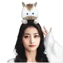 祭り用品jp コスチューム パーティー小物・変装グッズ クリアストーン 4560320914495 のっかり馬カチューシャ ホワイト