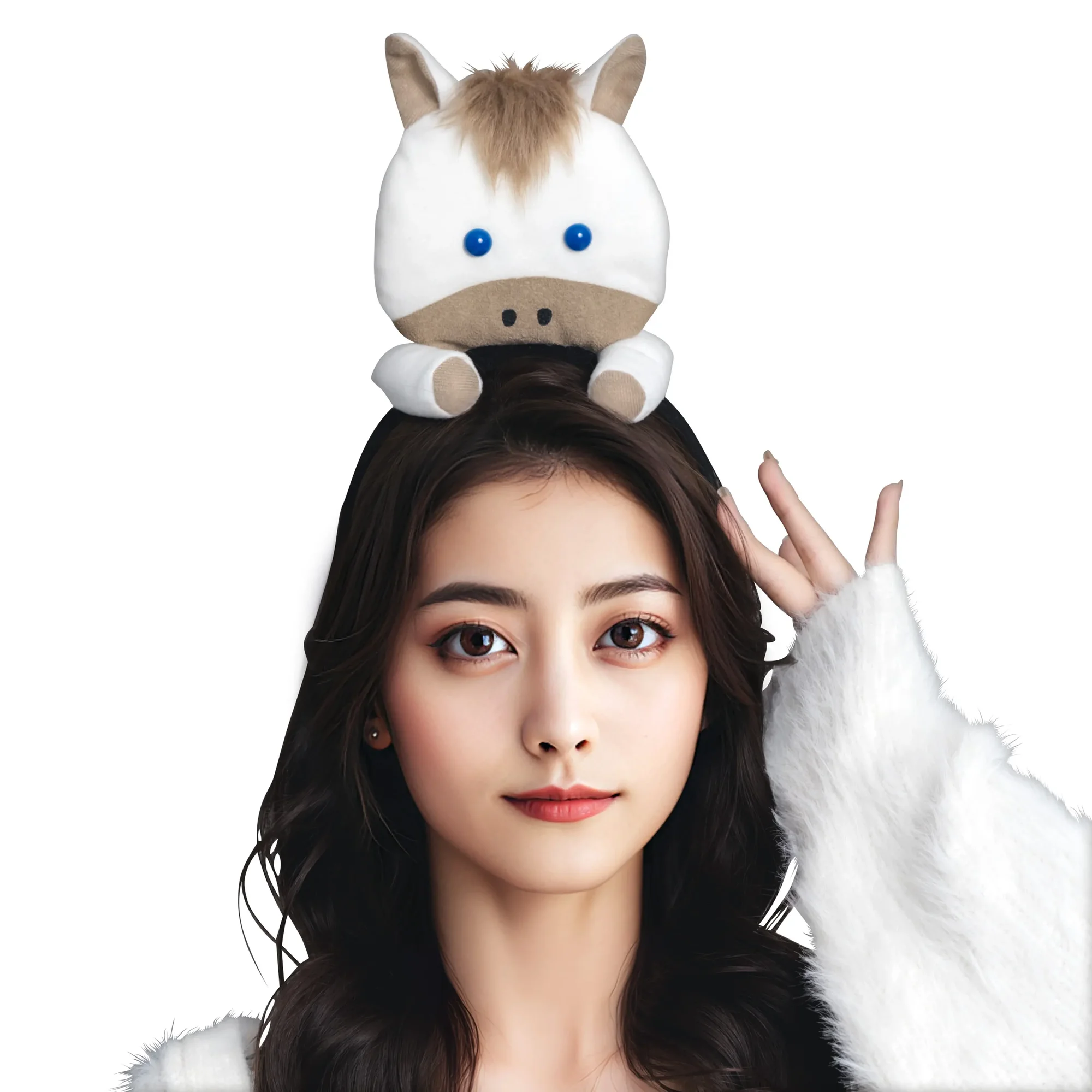 クリアストーン 4560320914495 のっかり馬カチューシャ ホワイト