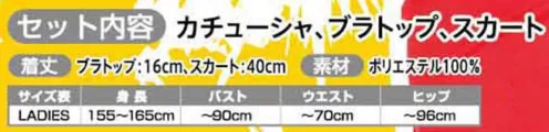 クリアストーン 4560320901655 鬼子ちゃん 角カチューシャ、 ブラトップ、スカートの3点セット！セクシーでキュートな鬼子ちゃんになれちゃう★インナーを合わせてアレンジしてもOK！こんな鬼なら大歓迎♪※この商品はご注文後のキャンセル、返品及び交換は出来ませんのでご注意下さい。※なお、この商品のお支払方法は、先振込（代金引換以外）にて承り、ご入金確認後の手配となります。 サイズ／スペック