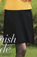 ユーファクトリー A35360 スカート（黒） 凛々しく輝く正統派スタイル。ソフトな風合いが、柔らかなシルエットを完成させます。さりげない光沢感が上質な印象に。※スカート丈は、前中心（ベルト下より）の長さです。