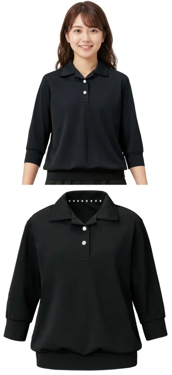 医療事務・受付 半袖ポロシャツ ユーファクトリー M13062 ポロシャツ（六分袖） 医療白衣com