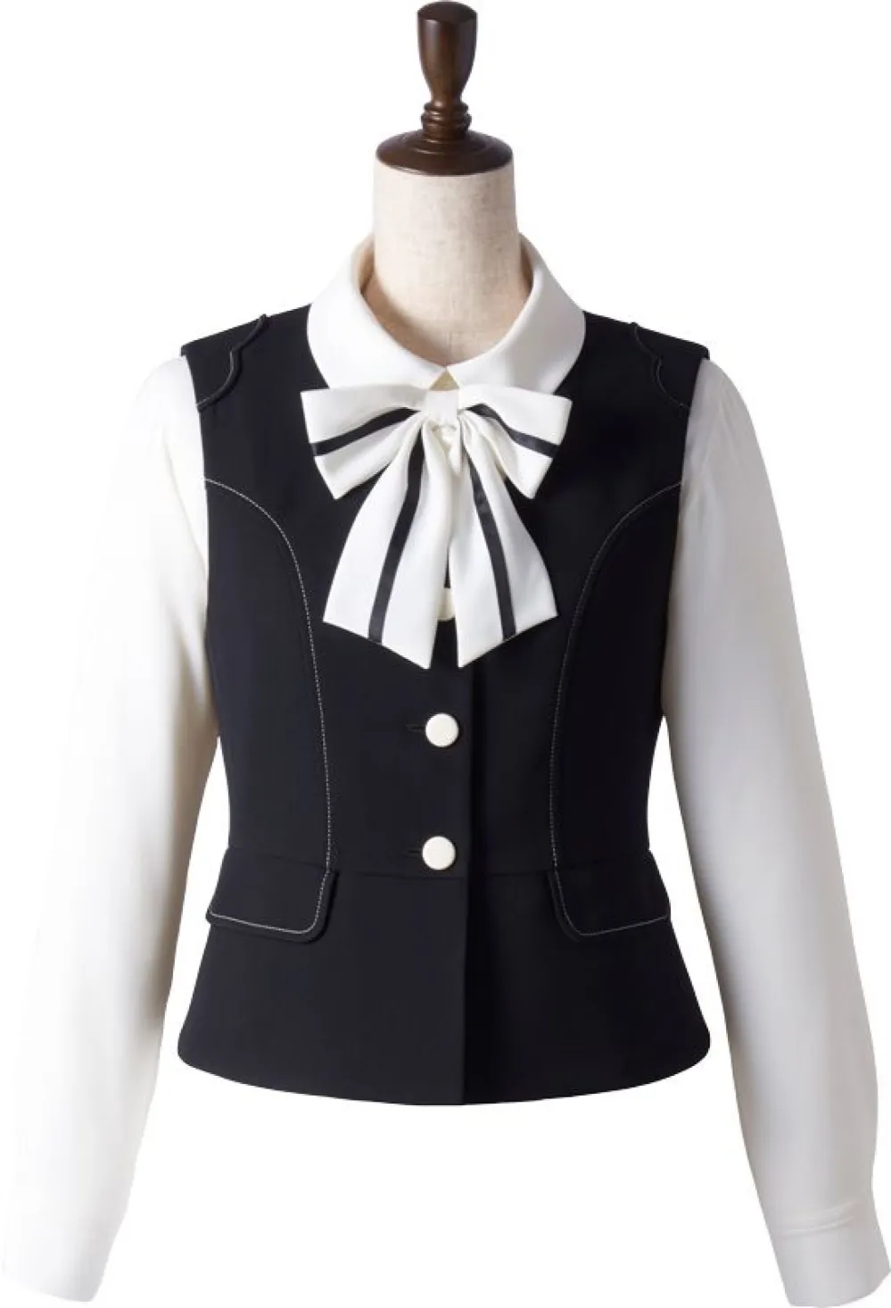 MARY QUANT ベスト M23111 U-FACTORY(ユーファクトリー) ベスト ユーファクトリー M23111 オフィスウェア・ユニフォーム