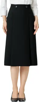 ユーファクトリー M33361 スカート MARY QUANT M33361 スカートMARY QUANT  動きやすさを追求した70cm丈のストレッチスカートです。独自開発のゴムinベルト技術により、ウエスト部分に絶妙な伸縮性を持たせることで、長時間の着用でも締め付け感のない快適な着心地を実現しました。オフィスからカジュアルシーンまで幅広く活躍します。特徴・70cm丈の上品な長さで、様々なトップスとコーディネートしやすい・ストレッチ素材を使用し、体の動きに自然にフィットする柔軟性・ゴムinベルトにより、ウエスト部分が程よく伸縮してフィット感を調整・座ったり立ったりの動作も窮屈感なく快適に過ごせる設計・長時間の着用でもストレスフリーな着心地を維持・シンプルなデザインで様々なシーンに対応できる汎用性