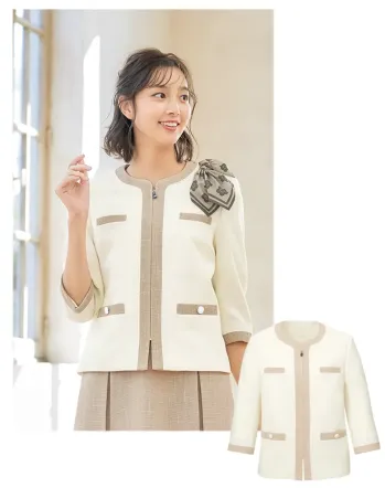 インフォメーション・ショールーム 長袖ジャケット（ブルゾン・ジャンパー） ユーファクトリー M43293 ジャケット 事務服JP