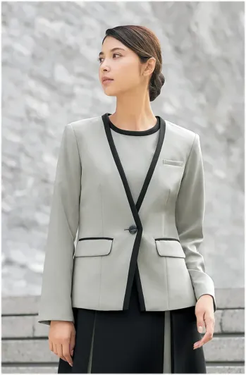 インフォメーション・ショールーム 長袖ジャケット（ブルゾン・ジャンパー） ユーファクトリー M43362 ジャケット 事務服JP