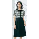 事務服JP オフィスウェア 半袖ワンピース ユーファクトリー M53211 ワンピース