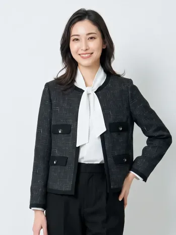 オフィスウェア 長袖ジャケット（ブルゾン・ジャンパー） ユーファクトリー YT4932-2 ジャケット 事務服JP