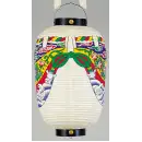 祭り用品jp 祭り小物 提灯 鈴木提灯 7113-4 提灯 御神燈（〆縄幕付） 13号長（牡丹幕付）