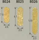 鈴木提灯 8024 提灯小物・付属品 飾り金具 アルミ貝折（小） 提灯の重化に付ける飾り金具。