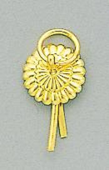 鈴木提灯 8051 提灯小物・付属品 飾り金具 菊座かん（中） 提灯の重化に付ける飾り金具。