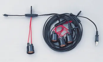 祭り小物 その他 鈴木提灯 8648-3 提灯用ソケットコード（3灯用）（5m／電球別） 祭り用品jp