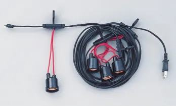 祭り小物 その他 鈴木提灯 8648-4 提灯用ソケットコード（4灯用）（6m／電球別） 祭り用品jp