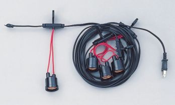 鈴木提灯 8648-5 提灯用ソケットコード（5灯用）（8m/電球別） 推奨電球20W～40W相当。※本製品は、定格電圧AC100V、電流15A電力1500W以内でご使用ください。