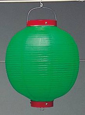 祭り小物 提灯 鈴木提灯 B102 提灯 ビニール提灯（装飾用） 13号丸型（緑） 祭り用品jp