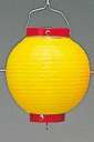 鈴木提灯 B65 提灯 ビニール提灯（装飾用） 6号丸型（黄） ビニール提灯は、店頭装飾用に最適。飲食店舗などの賑わいを演出するのに欠かさない提灯。