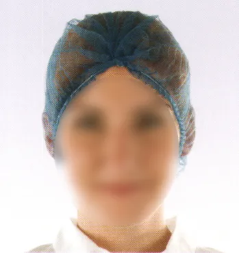 食品工場用 キャップ・帽子 ダック 12101 カラーキャップ（シングル縫い）ダークブルー（1000枚入）受注生産 食品白衣jp