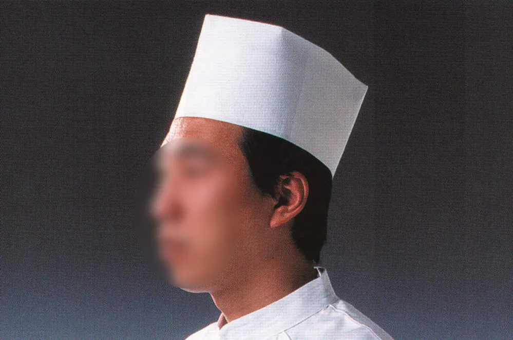 中華帽子/12cm（50枚入） ダック D31110 食品工場用白衣・給食衣