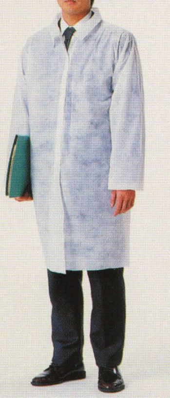 食品工場用 長袖コート ダック N77112C ビジターズコート／フリーサイズ（100枚入り） 食品白衣jp
