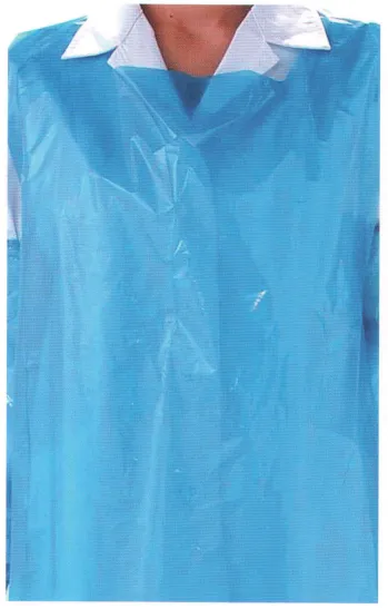 食品工場用 エプロン ダック OA301B カラーエプロン／690mm×1070mm（1000枚入り） 食品白衣jp