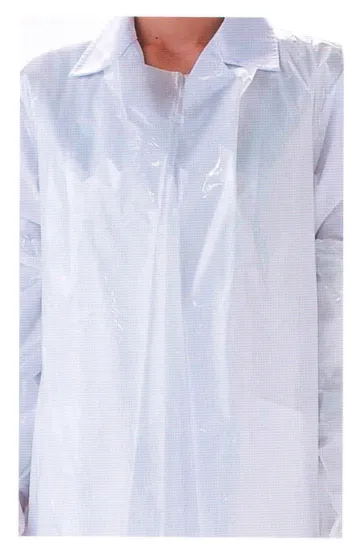 食品工場用 エプロン ダック OA501W カラーエプロン ロング 白（1000枚入） 食品白衣jp