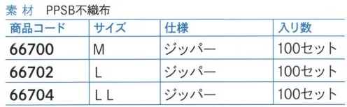 ダック 66700 プロテクションパックB（100セット入）M 青色の工場見学者用の着衣 3点セットです。セット内容不織布ガウン（ジッパータイプ）、カラーキャップ、サージカルマスク※100セット（1セット×100袋）入りです。※この商品は、ご注文後のキャンセル・返品・交換ができませんので、ご注意下さいませ。※なお、この商品のお支払方法は、先振込（代金引換以外）にて承り、ご入金確認後の手配となります。 サイズ／スペック